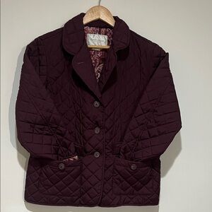 Van Heusen Women's Deep Plum Quilted Puffer Coat